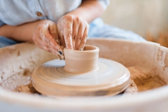 Introduction to Wheel Throwing Pottery Graphic