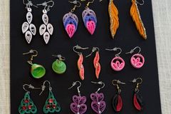 Create Your Own Indian Paper Quill Earrings NEW Graphic